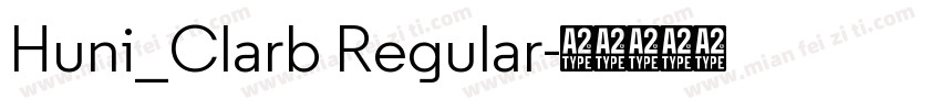 Huni_Clarb Regular字体转换